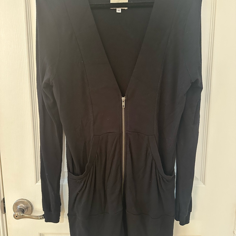 MASON Black Zip-Up or Cover Up